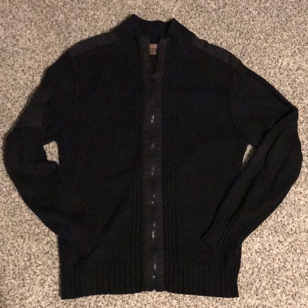 Zippered Black Sweater